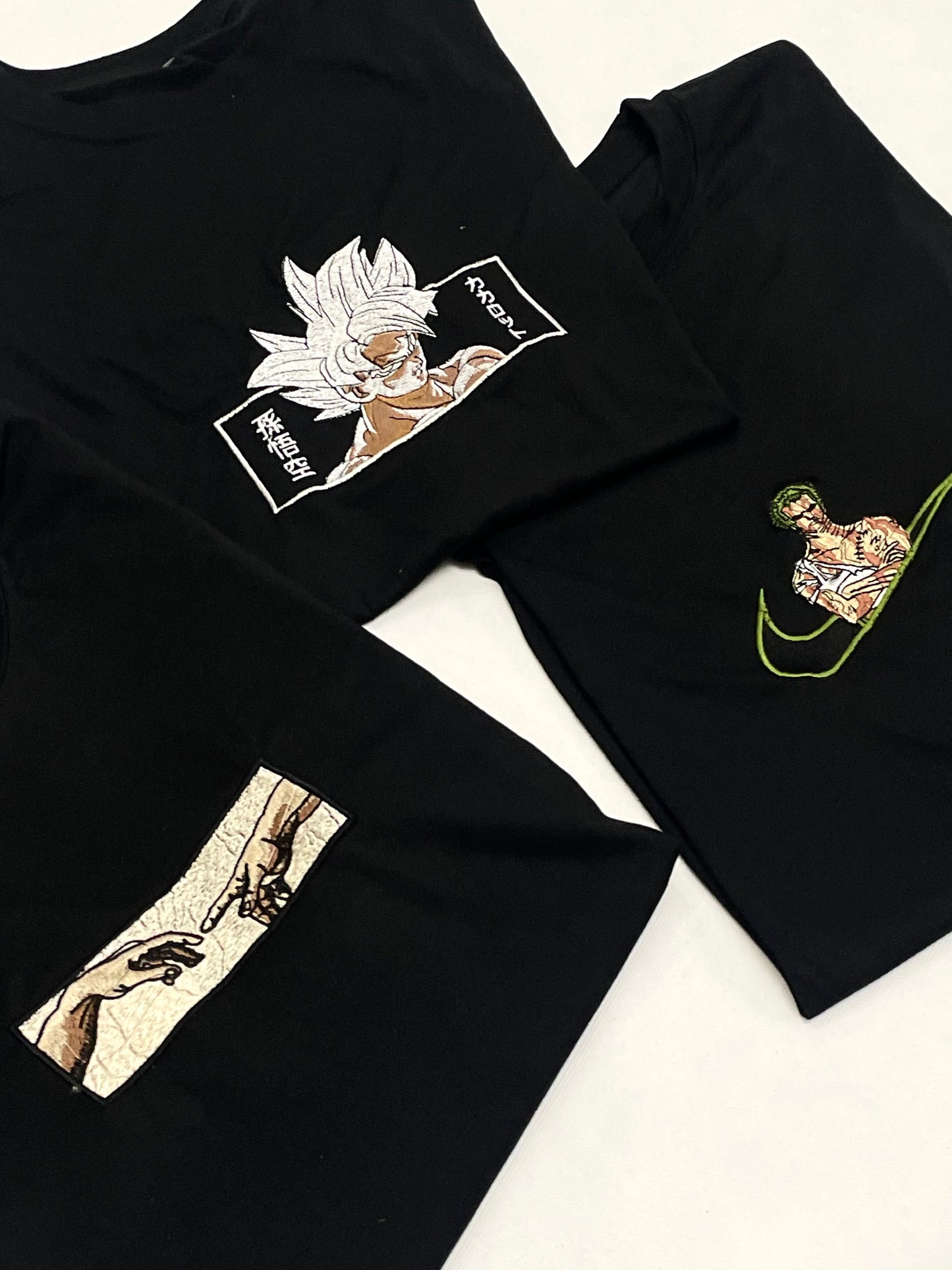 Goku, Creation of Adam & Zoro x Nike 3-Pack Tee