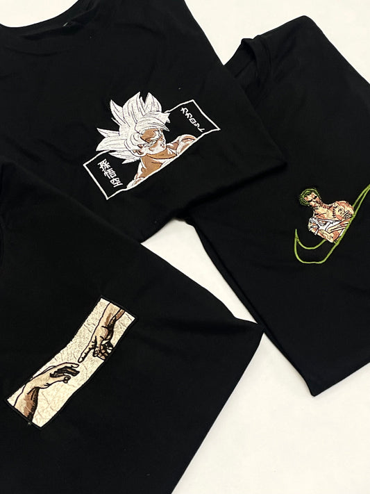 Goku, Creation of Adam & Zoro x Nike 3-Pack Tee