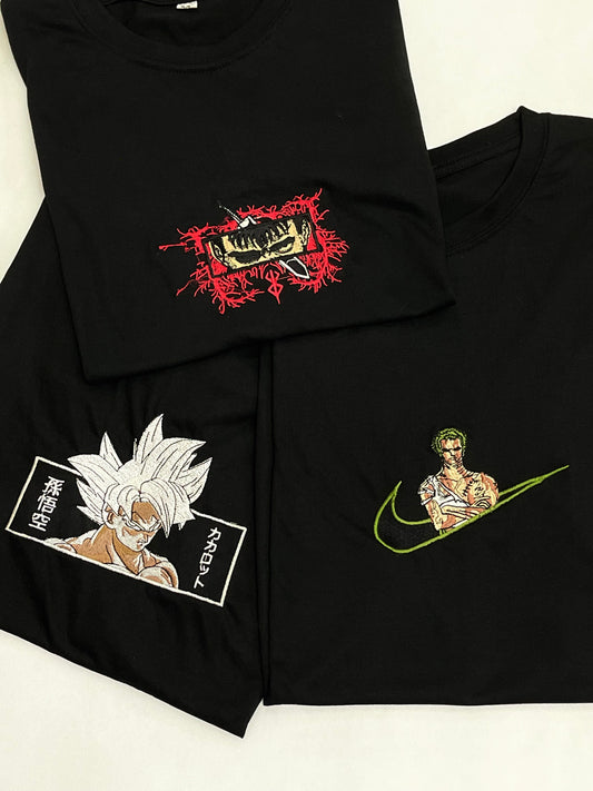 Goku, Berserk Eyes & Zoro x Nike 3-Pack Tee