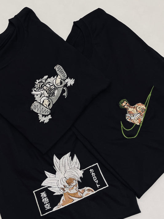 Goku, Luffy - One Piece & Zoro x Nike 3-Pack Tee
