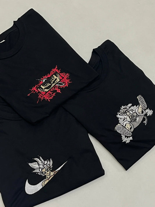 Berserk Eyes, Goku x Nike & Luffy - One Piece 3-Pack Tee
