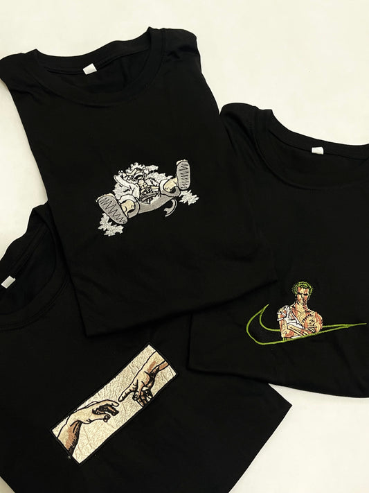 Creation of Adam, Luffy - One piece, Zoro x Nike 3-Pack Tee