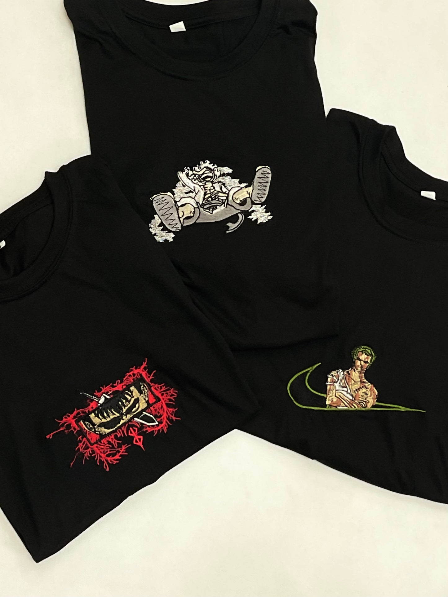 Berserk Eyes, Zoro x Nike & Luffy - One piece 3-Pack Tee