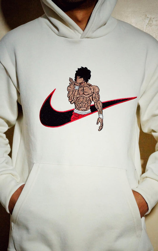Baki Hanma Embroidered Hoodie