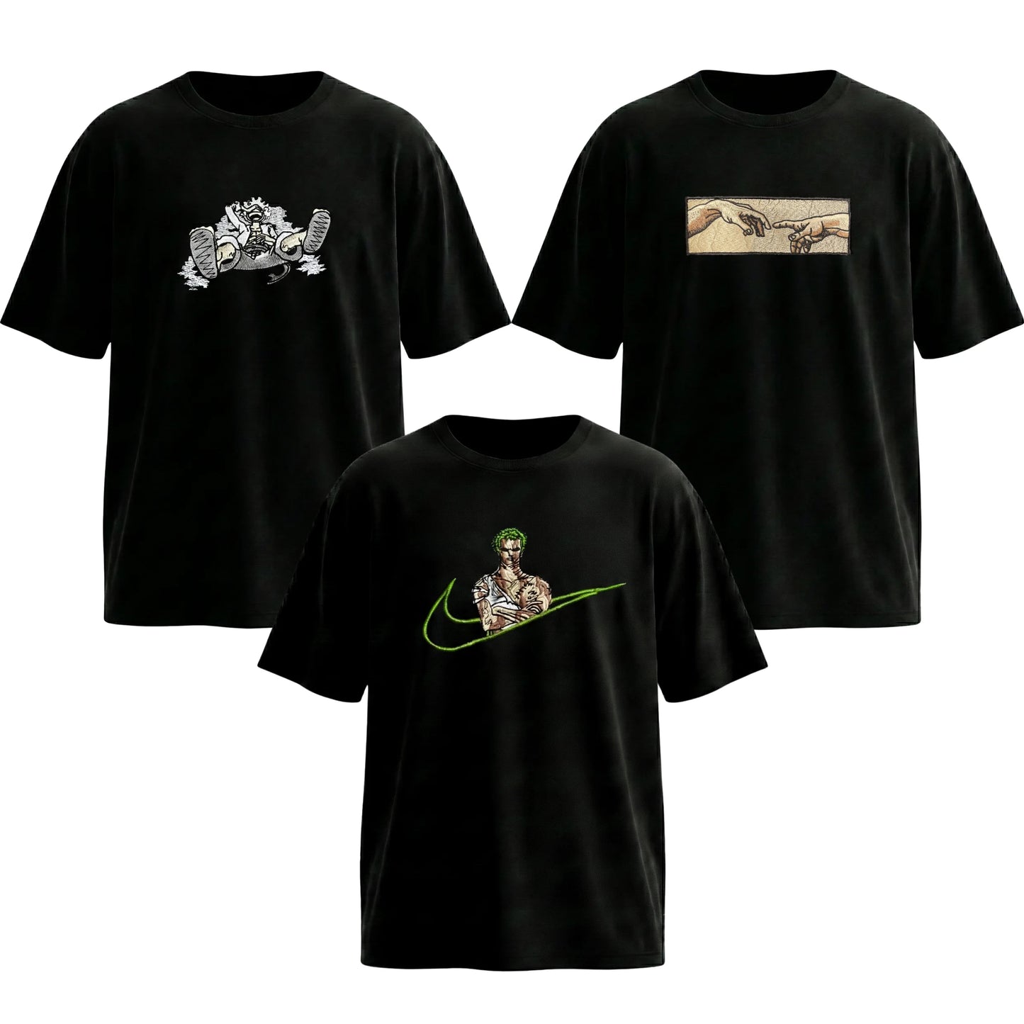 Creation of Adam, Luffy - One piece, Zoro x Nik 3-Pack