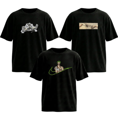 Creation of Adam, Luffy - One piece, Zoro x Nik 3-Pack