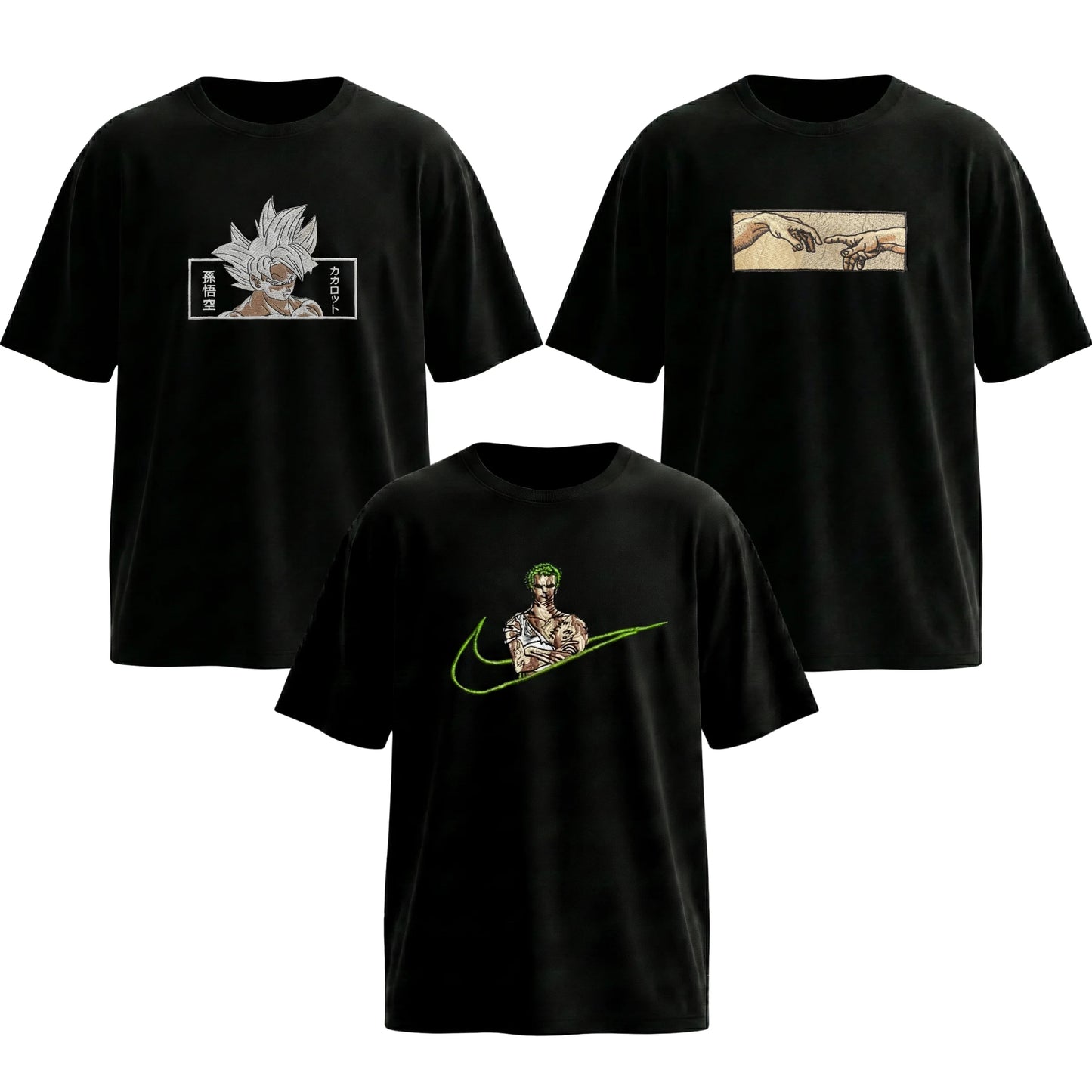 Goku, Creation of Adam & Zoro x Nik 3-Pack