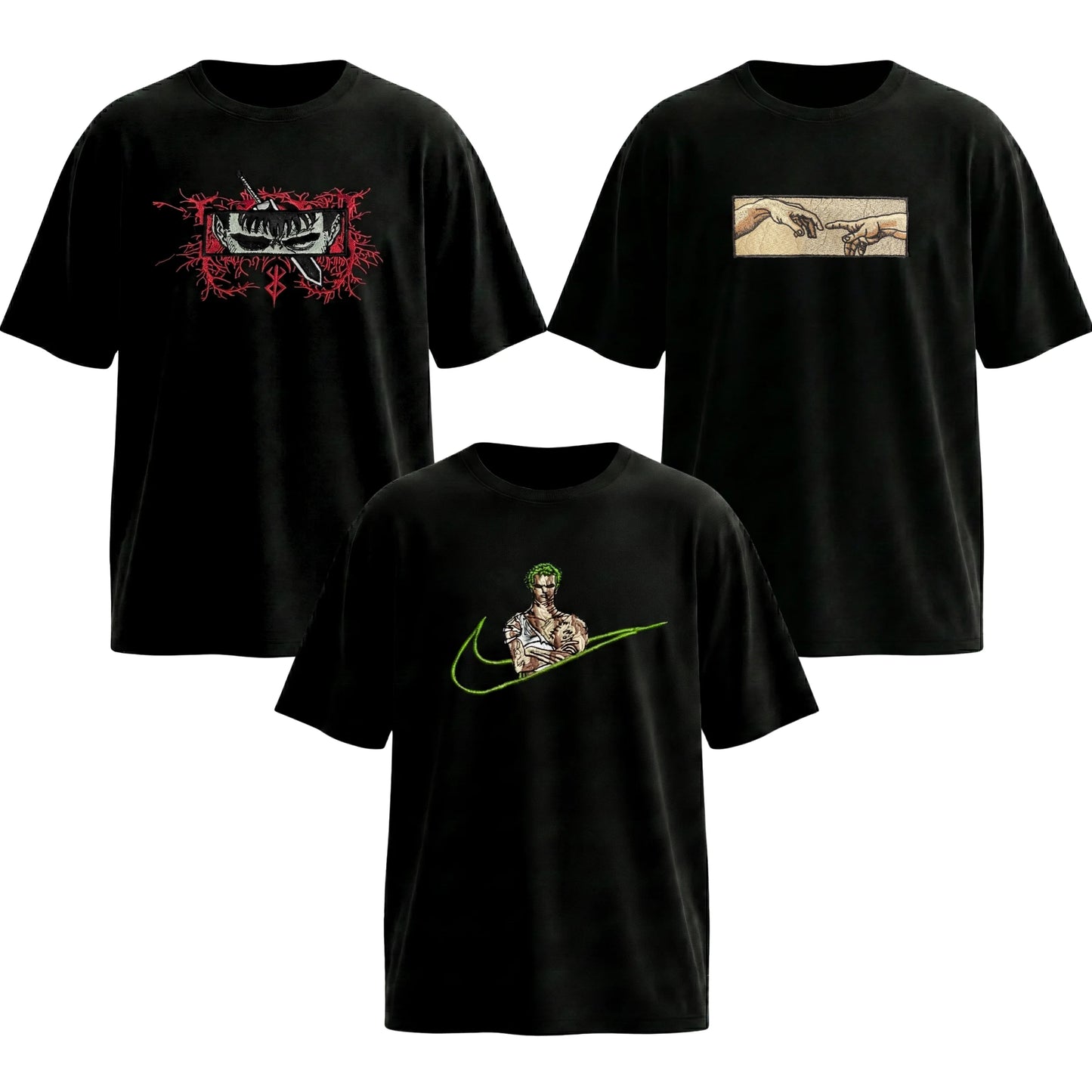 Berserk Eyes, Zoro x Nik & Creation of Adam 3-Pack