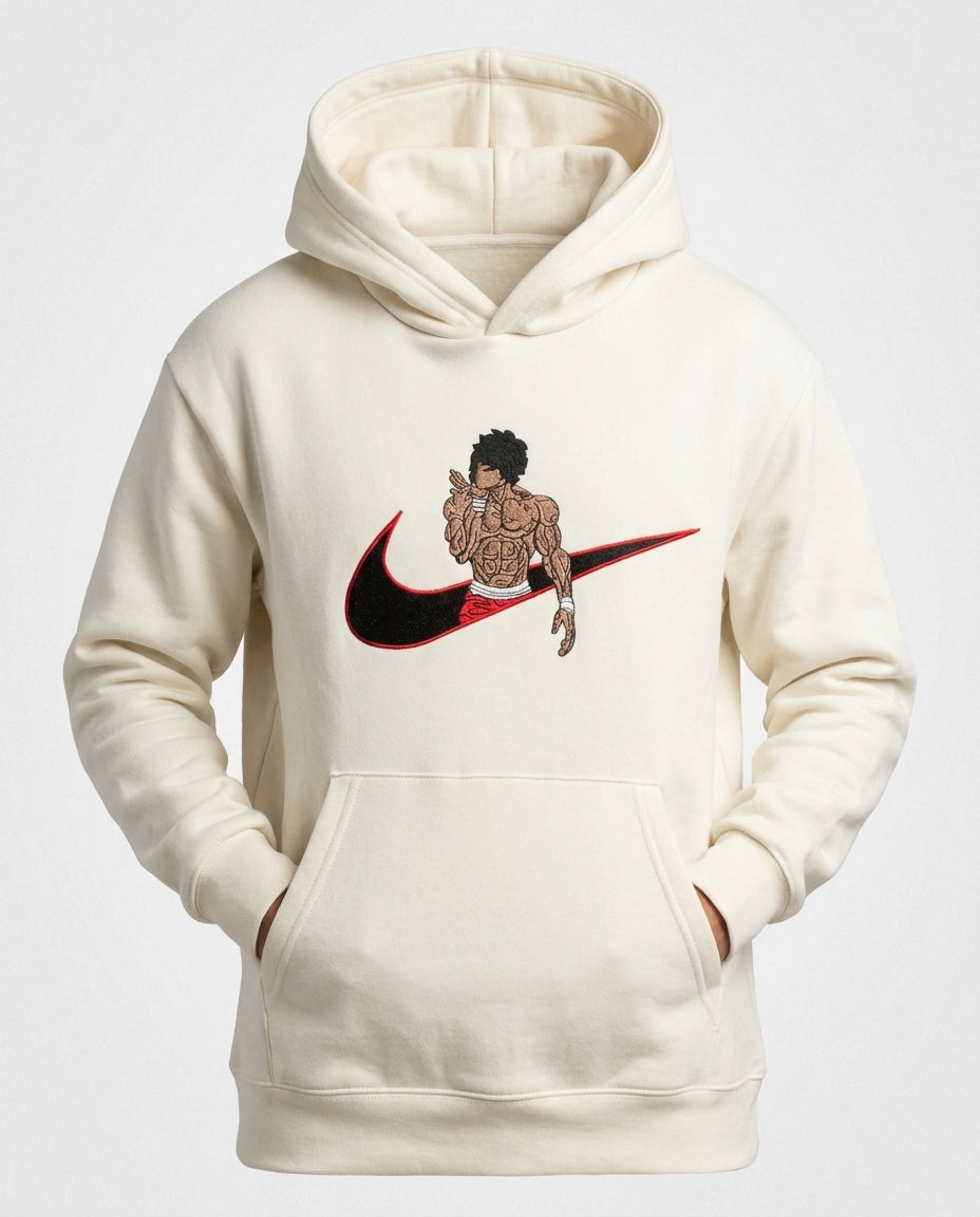 Baki Hanma Embroidered Hoodie