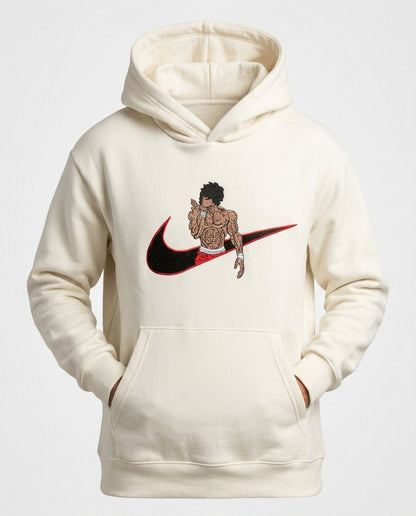 Baki Hanma Embroidered Hoodie