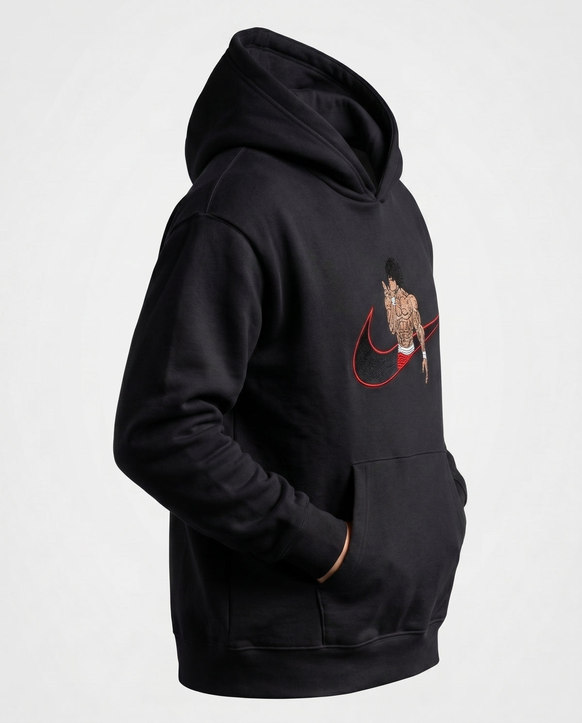 Baki Hanma Embroidered Hoodie