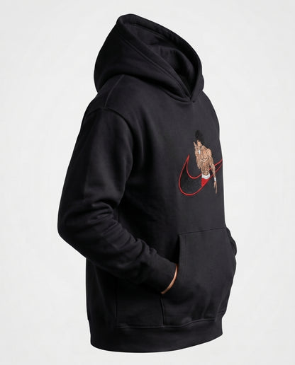 Baki Hanma Embroidered Hoodie