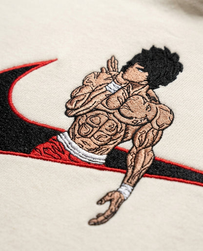 Baki Hanma Embroidered Hoodie