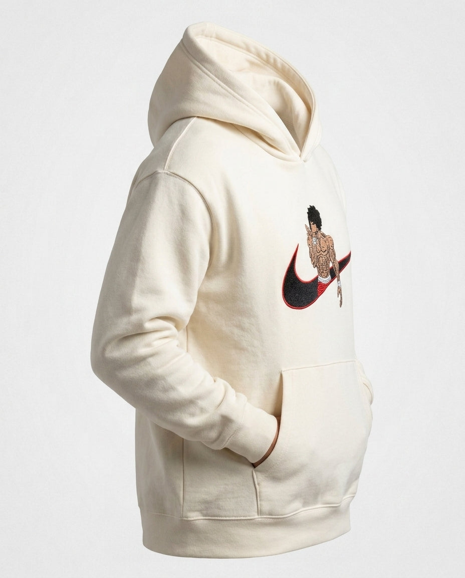 Baki Hanma Embroidered Hoodie