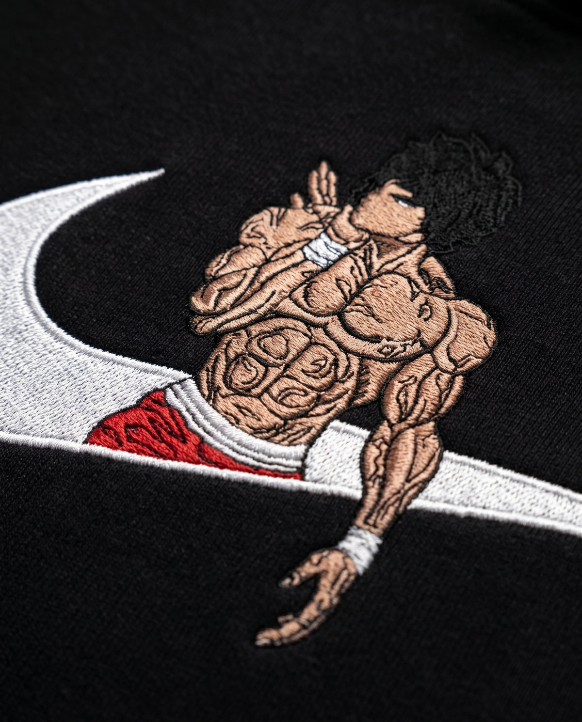 Baki Hanma Embroidered Hoodie