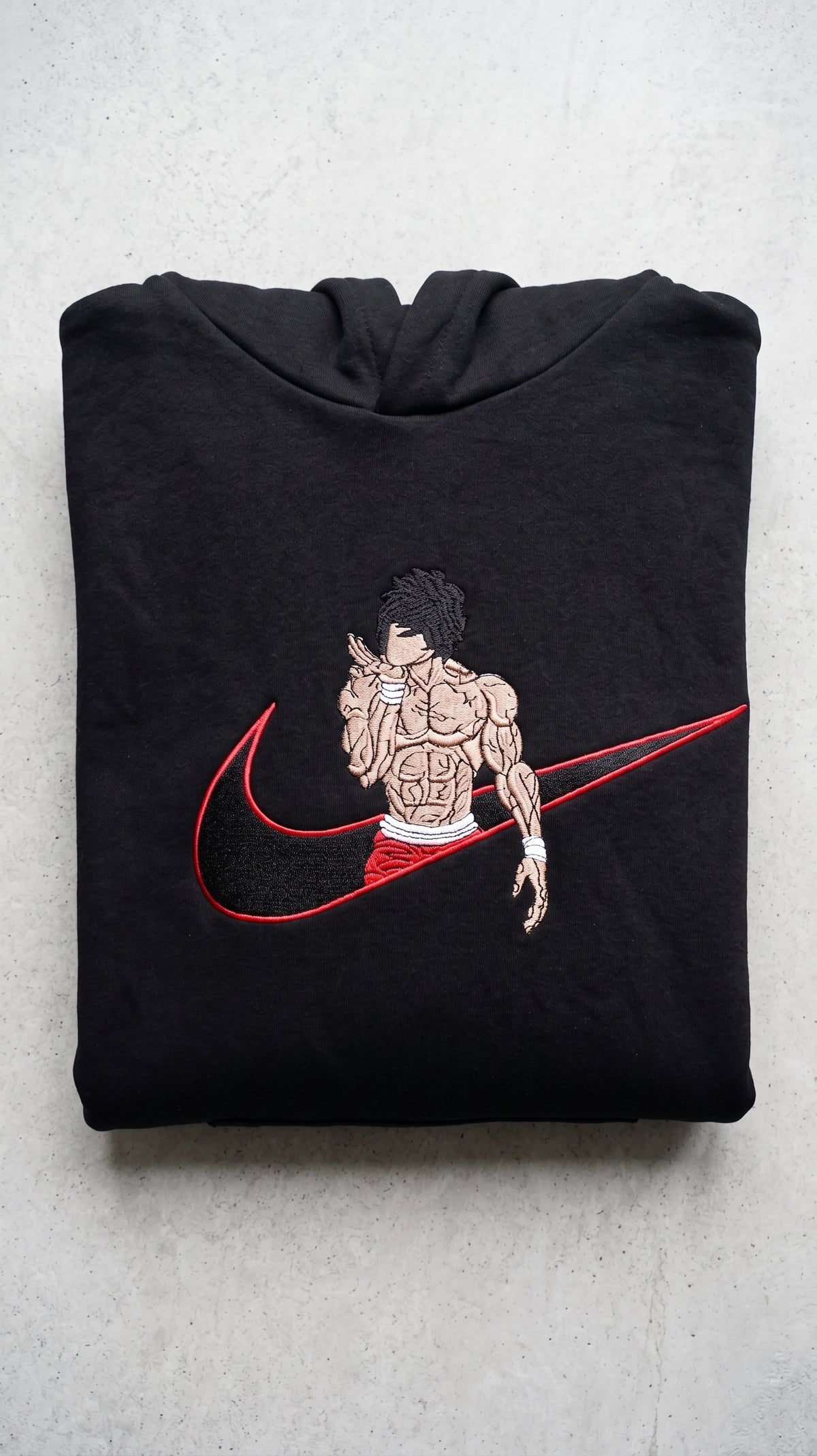 Baki Hanma Embroidered Hoodie